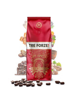 Espresso Caffè - Chicchi di caffè espresso - Tostato tradizionalmente su fuoco di legna d'ulivo, fatto a mano in Sicilia - Chicchi di caffè premium 250 g per macchine da caffè completamente automatiche e macchine portafiltro