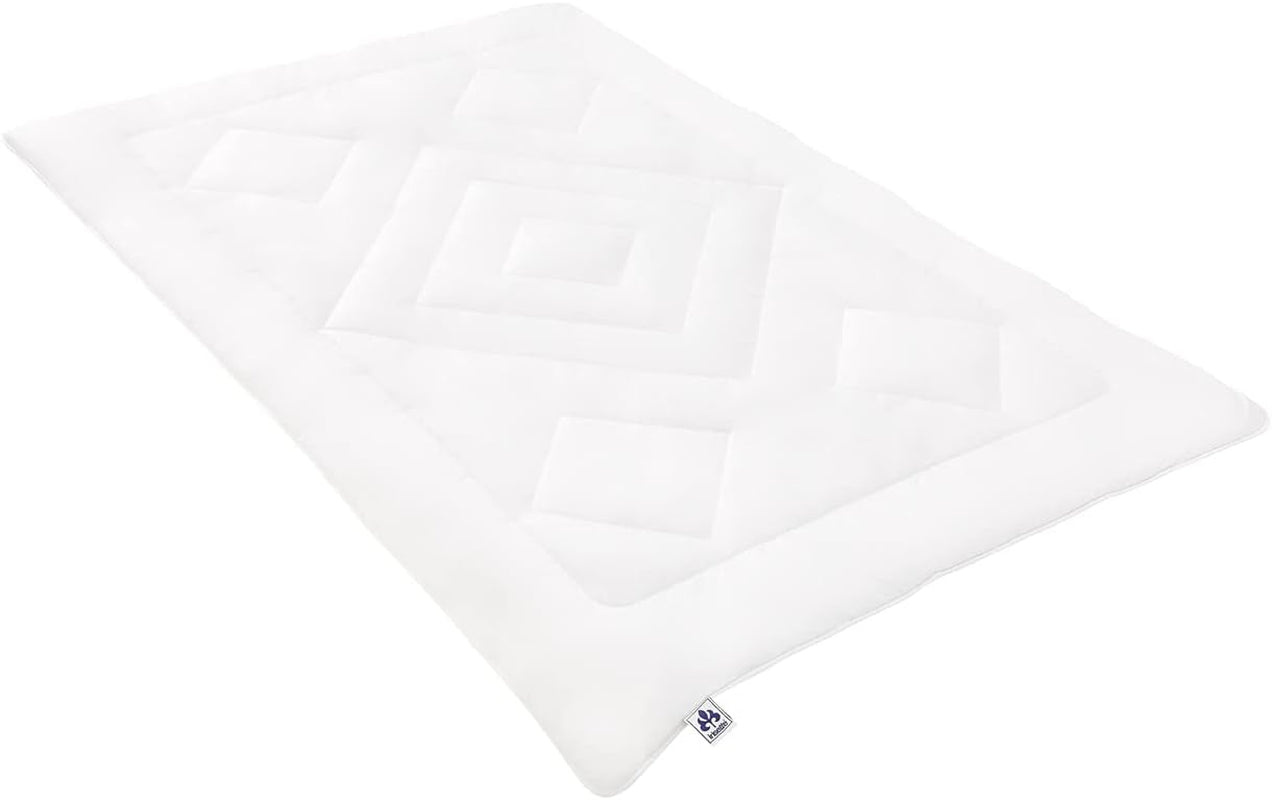 Piumino Irisette Noblesse per tutte le stagioni - Made in Germany - Copripiumino in puro cotone, 135 X 200 Cm, certificato Ã-ko-Tex Trapunte e Trapunte Naty Shop Singolo 135 cm X 200 cm Mono