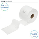 Kleenex Standard Roll 8441 Carta igienica - Carta igienica a 2 veli - 6 confezioni da 6 rotoli x 600 fogli ciascuno, bianco (36 rotoli/21.600 fogli totali)