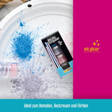 DECOCINO Polvere colorante pastello metallizzata (3X2G) - Blu, Lilla e Rosa - Colorante alimentare in polvere - Polvere glitterata Adatta per fondente come decorazione di torte e decorazioni di torte!