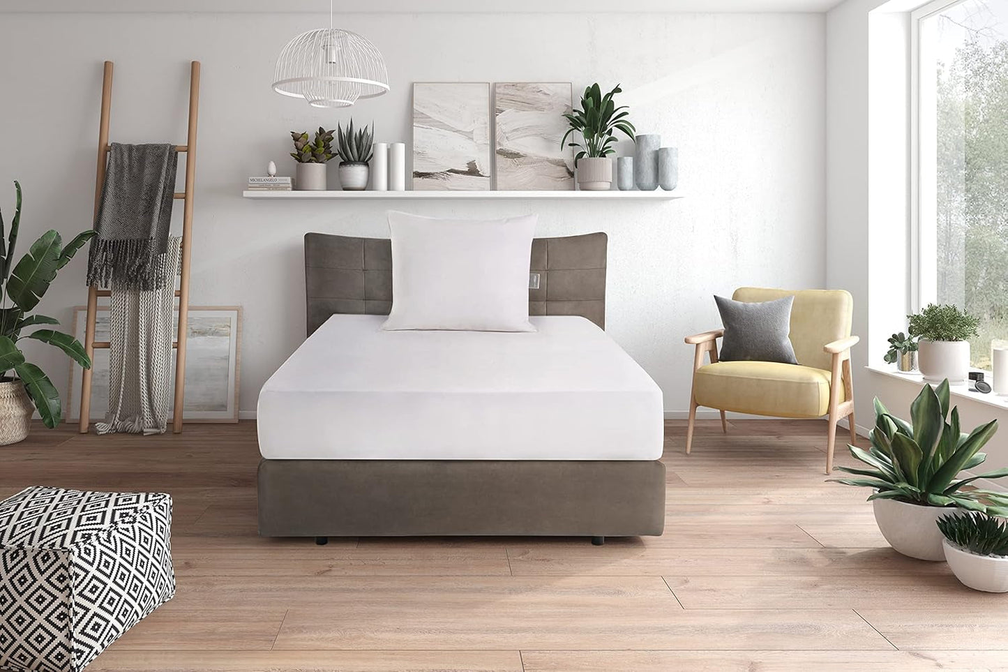 Cuscino in piuma Traumnacht comfort con imbottitura in piuma di alta qualità e rivestimento antipelucchi in 100% cotone, certificato Oeko-Tex, 80 X 80 cm, prodotto secondo lo standard di qualità tedesco Naty Shop cuscini standard