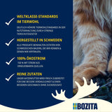 Confezione prova Bozita Tetra in salsa con tanto pollo, carbone e tanto pollo e manzo in gelatina - 4+2-6x370g Alimento senza cereali e senza zucchero per gatti sterilizzati con 7,5% di proteine ​​e 5% di grassi