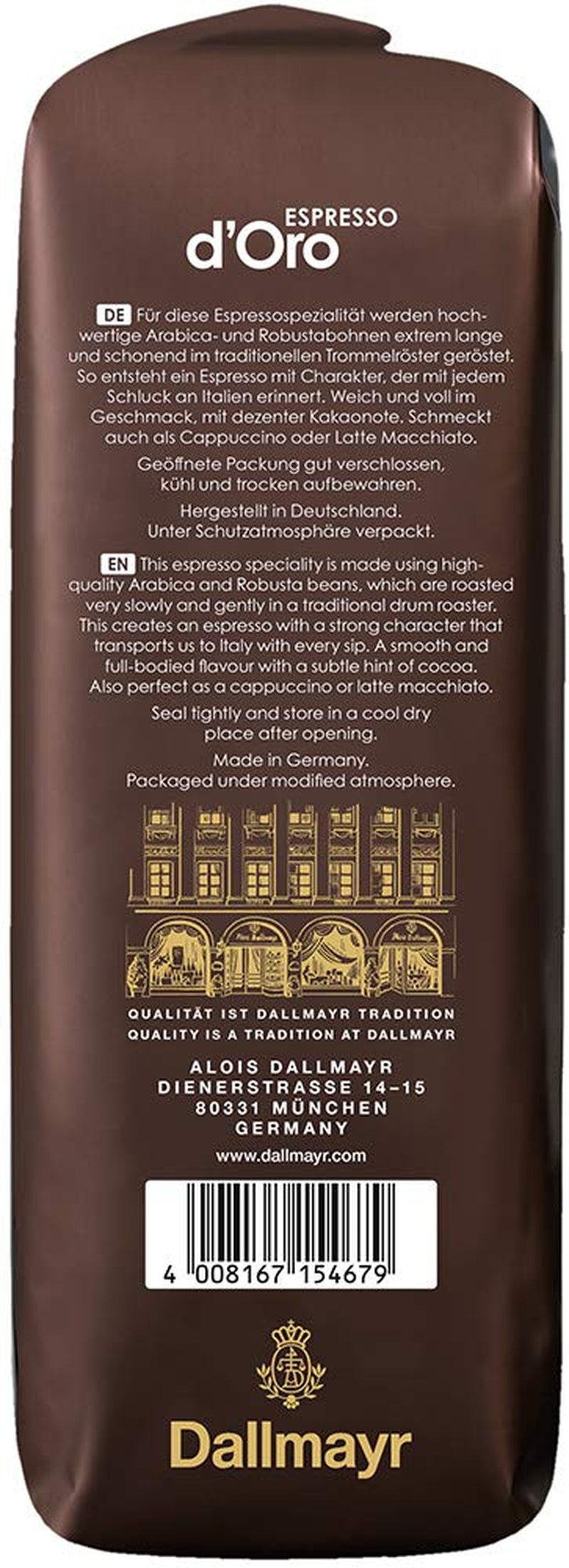 Espresso d'Oro 1.000g ganze Bohne