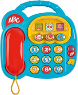 Simba 104010016 - Telefono a colori ABC, giocattolo per bambini, display girevole, canzone, telefono per giocare, telefono per imparare, con suoni diversi, 20 cm, capacità motorie, per bambini piccoli, dai 6 mesi Giocattoli per bambini Naty Shop
