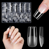 Unghie Artificiali Corte 500 Pezzi Punte Per Unghie In Gel Morbido Con Copertura Completa Per Unghie In Gel 12 Misure Punte Per Unghie Prelucidate Per Unghie In Gel Unghie Artificiali Corte Estensioni Per Unghie A Bara Con Scatola