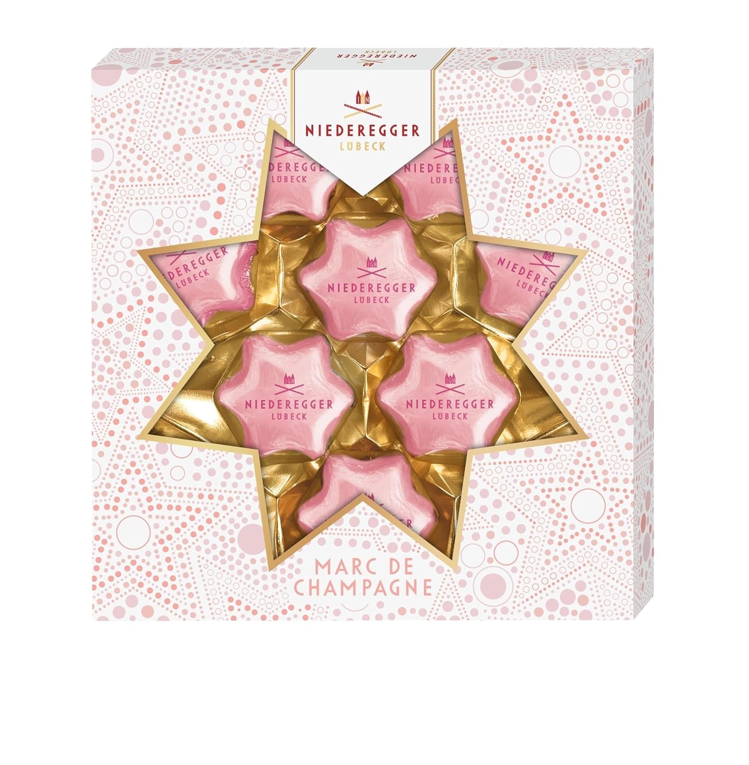 Niederegger Praline Stelle Marc de Champagne 125g