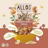 ALLOS Amaranto Croccante Nobleuss | Muesli biologico, noci, avena, cereali per il piccolo Cereal Naty Shop