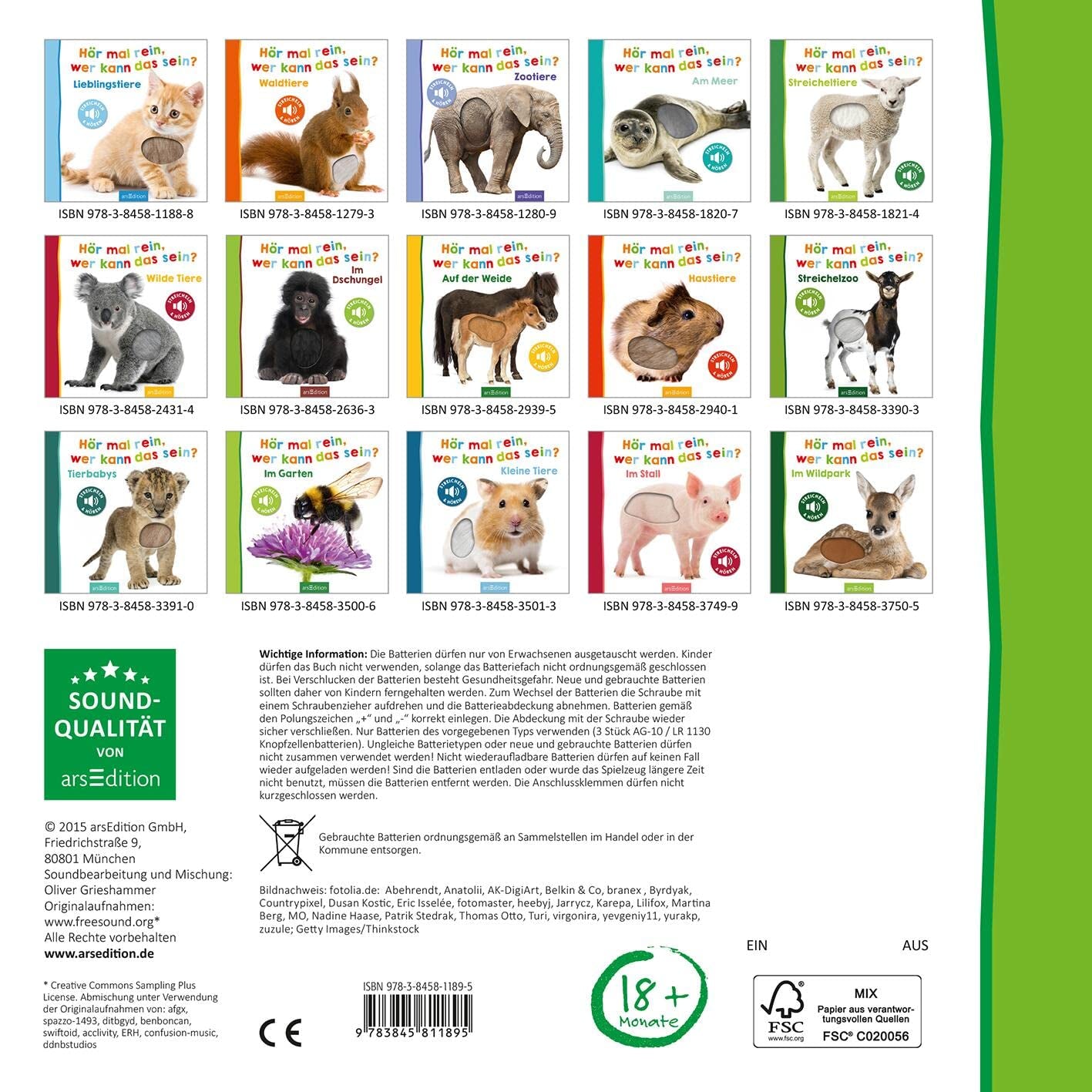 Ascolta, chi potrebbe essere? - Animali da fattoria: accarezzare e ascoltare | Libro illustrato in cartone di alta qualità con 5 suoni ed elementi tattili per bambini a partire dai 18 mesi Baby Toys Naty Shop