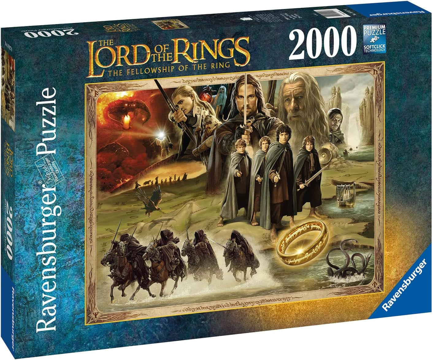 Ravensburger Puzzle 16927 - LOTR: La Compagnia dell'Anello - Il Signore degli Anelli Puzzle da 2000 pezzi per adulti e bambini sopra i 14 anni Puzzle Naty Shop