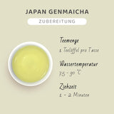 Tè verde giapponese Genmaicha con riso tostato, 50% Kagoshima Sencha, tè verde sfuso premium, miscela tradizionale, senza aromi aggiunti, 100 g | Wondertea Tè verde giapponese Genmaicha