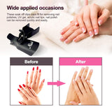 Hanyousheng Nagellackentferner Clips, Nagel Clips, 10 Stück Schwarz Nagelclips, Nagel Klammer, Nails Art ​Cappuccio in gel, Soak off Clip Cap UV Gel Poliermittel Entferner Wrap Nail Tool