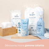 BIOLANE 12 Assorbenti Maxi Quadrati - Neonati - 100% Organico - 720 Cotone - per pelli sensibili - Cambio e articoli da toeletta - dalla nascita - prodotto in Francia