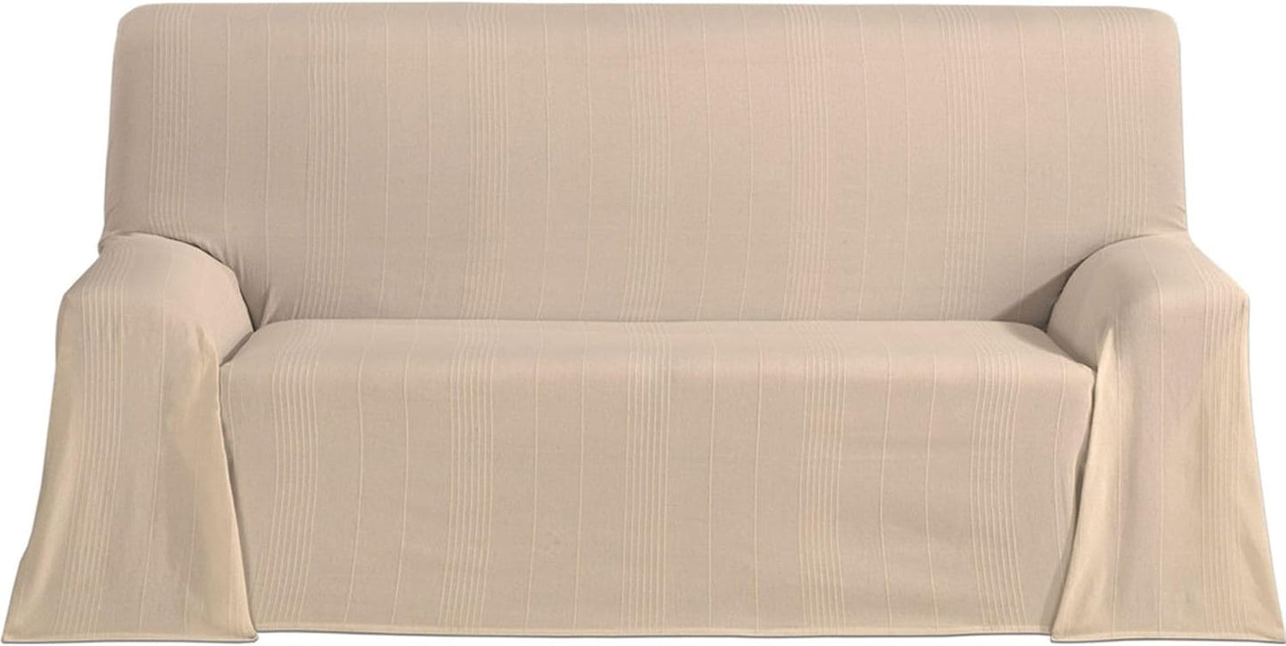 ECOMMERC3 copriletto multifunzionale, misura 300 X 260 cm, per divano o letto, copriletto multifunzionale blu, decorativo per divano, letto, copridivano, leggero ed elegante, blu Letti e Coperte Besuche den ECOMMERC3-Store Beige 180X260 Cm