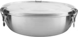 Tatonka Food Bowl - Contenitore per alimenti/ciotola in acciaio inossidabile - Con coperchio, clip di fissaggio e scalabilità del volume - Volume 0,5 L / 0,75 L / 1 L Contenitori per alimenti Naty Shop