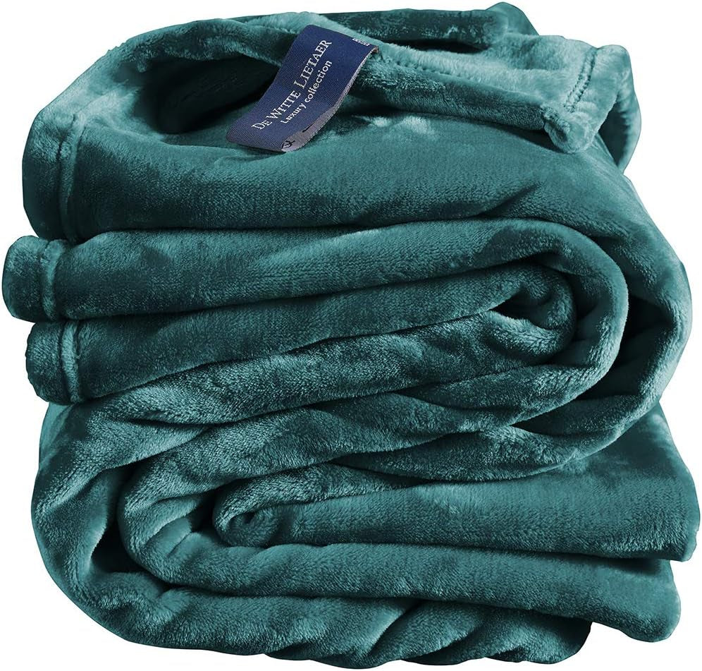 Comoda coperta, poliestere, blu, 150 X 200 Cm Letti e Coperte De Witte Lietaer Lake Green Green 150X200