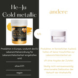 He-Ju Colorante alimentare liquido oro metallizzato 25 ml, glitter commestibile per bevande e alimenti (Oro metallizzato, 25 ml)