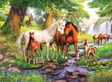 Puzzle per bambini Ravensburger - 12904 Cavalli selvaggi vicino al fiume - Puzzle cavallo da 300 pezzi per bambini dai 9 anni in su in formato XXL Puzzle Naty Shop