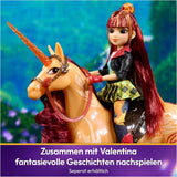 Unicorn Academy Cinder l'Unicorno - Unicorno originale Valentina della serie Netflix alto 28 cm, con vera criniera e coda, briglie, sella e spazzola rimovibili, per bambini dai 4 anni in su
