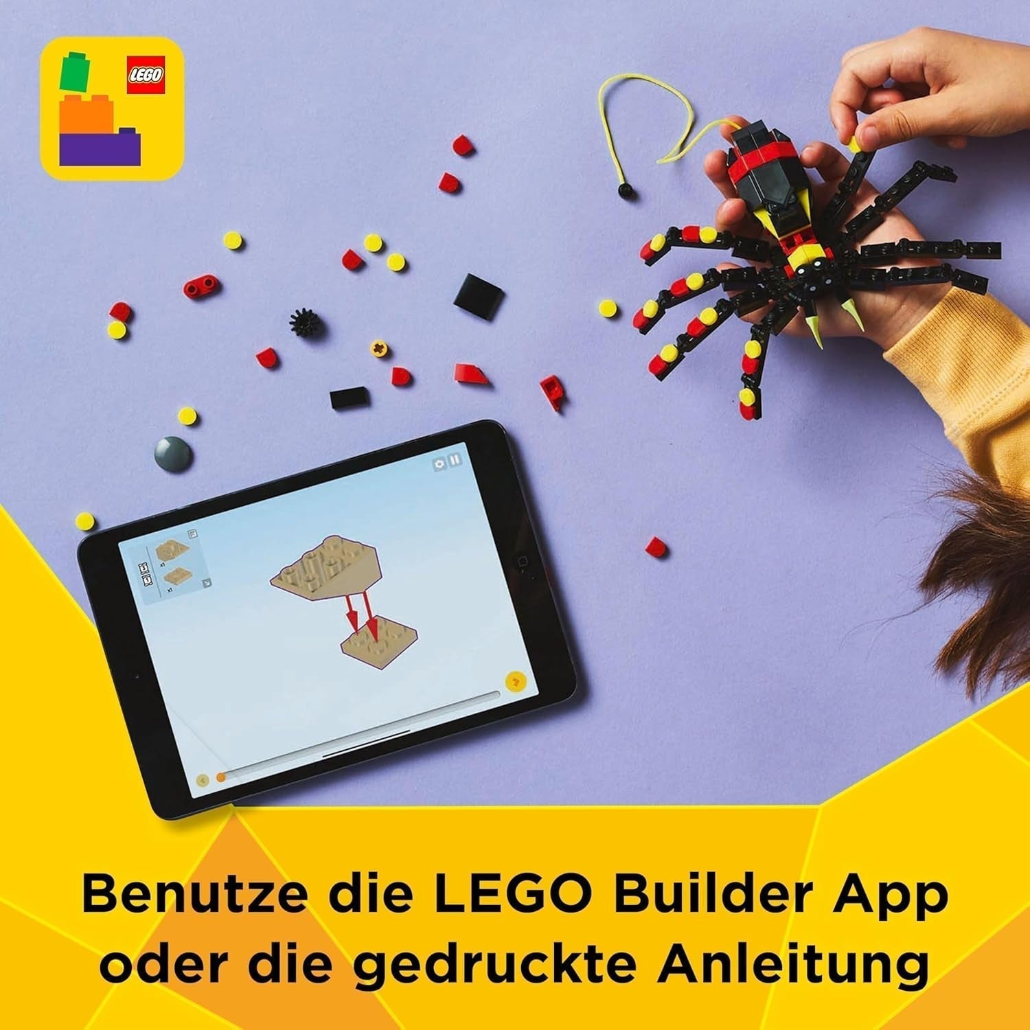 LEGO Creator 3In1 Animali selvatici: Ragno a sorpresa - giocattolo da ricostruire in uno scorpione o in un serpente - set da costruzione con 3 modelli - regalo per ragazzi e ragazze a partire da 7 anni 31159 Set da costruzione Besuche den LEGO-Store