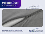 Cuscino ortopedico per schiena e zona lombare Traumnacht con nucleo in schiuma viscoelastica e rivestimento in micropile delicato sulla pelle, certificato Oeko-Tex, prodotto secondo gli standard di qualità tedeschi