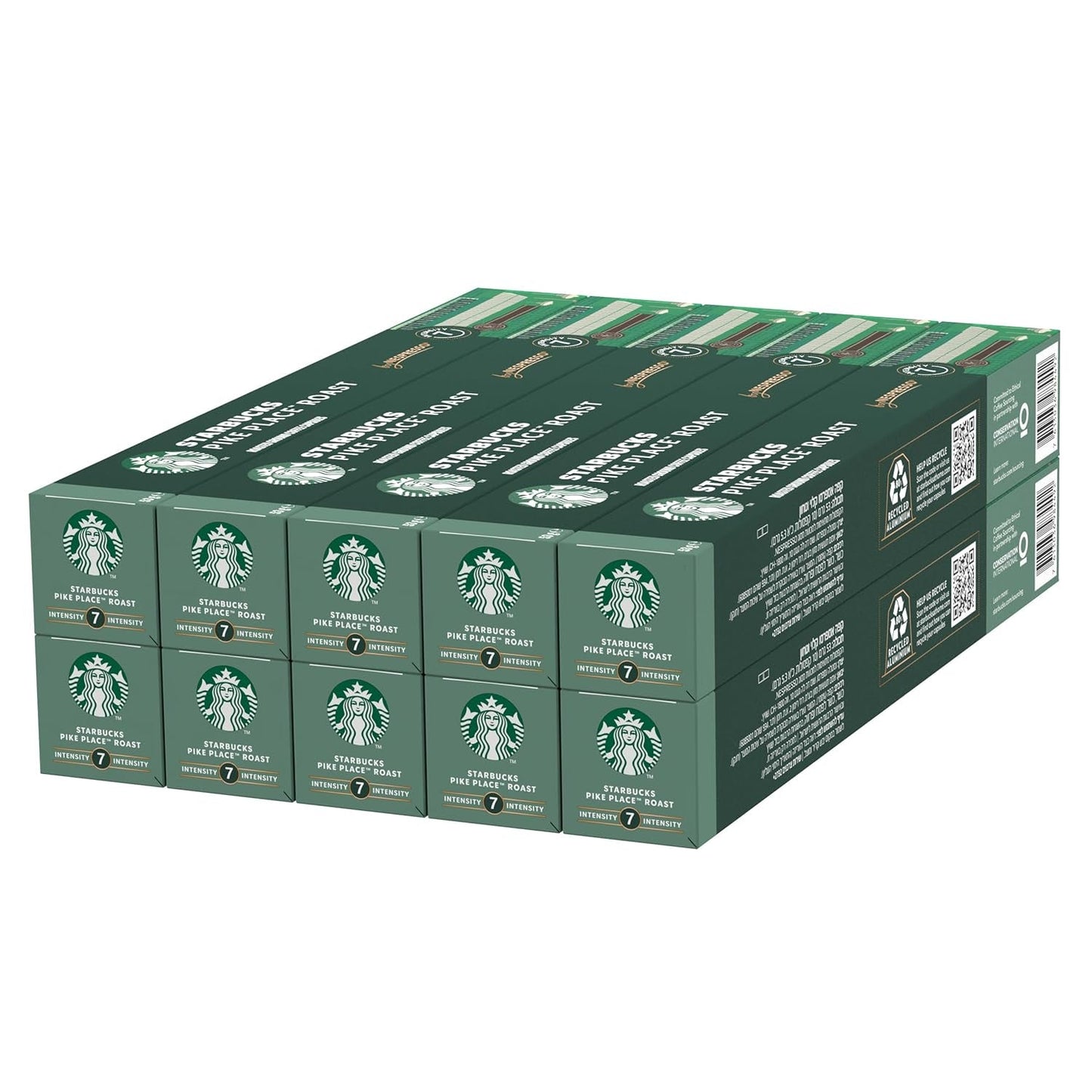 STARBUCKS Pike Place Roast di Nespresso, Mittlere Röstung, Kaffeekapseln 10 x 10 (100 Kapseln)