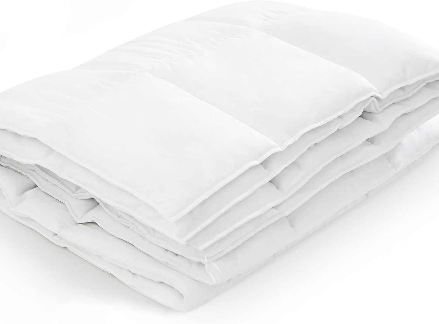 Piumino 135X200 Cm Piumino per tutte le stagioni Microfibra lavabile Oekotex 100 Piumino bianco Piumini e Trapunte Naty Shop