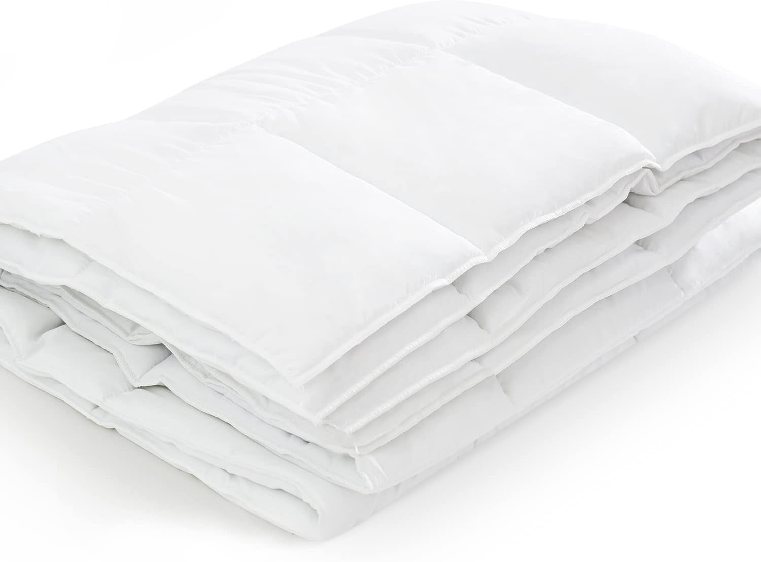 Piumino 135X200 Cm Piumino per tutte le stagioni Microfibra lavabile Oekotex 100 Piumino bianco Piumini e Trapunte Naty Shop