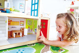 Hape Doll's Villa Casa delle bambole in legno con 10 stanze Gioco di ruolo creativo con mobili e accessori Giocattolo educativo per bambini dai 3 anni in su