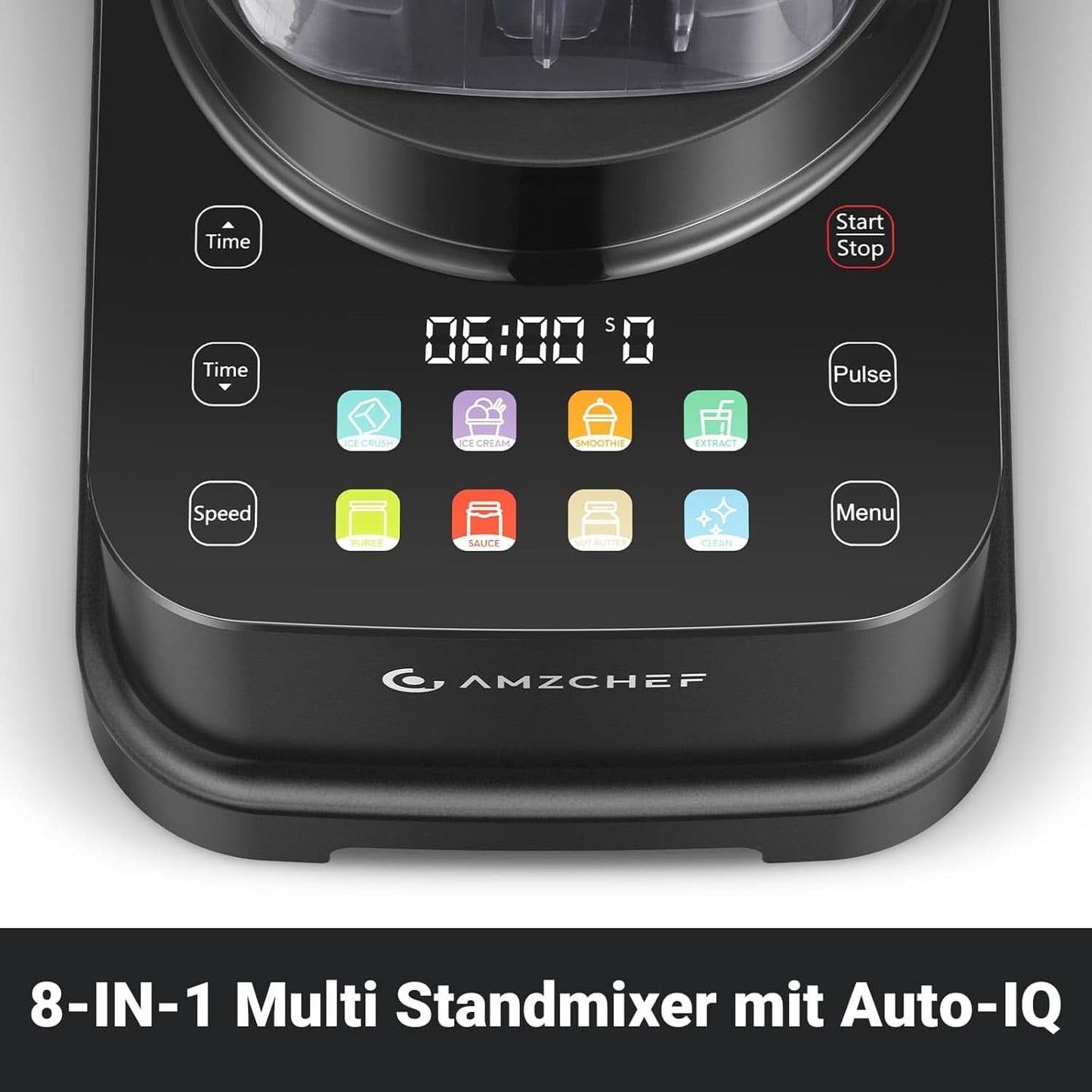 Frullatore AMZCHEF, 8 menu intelligenti e 10 velocità, touch screen LCD Kitchen Naty Shop