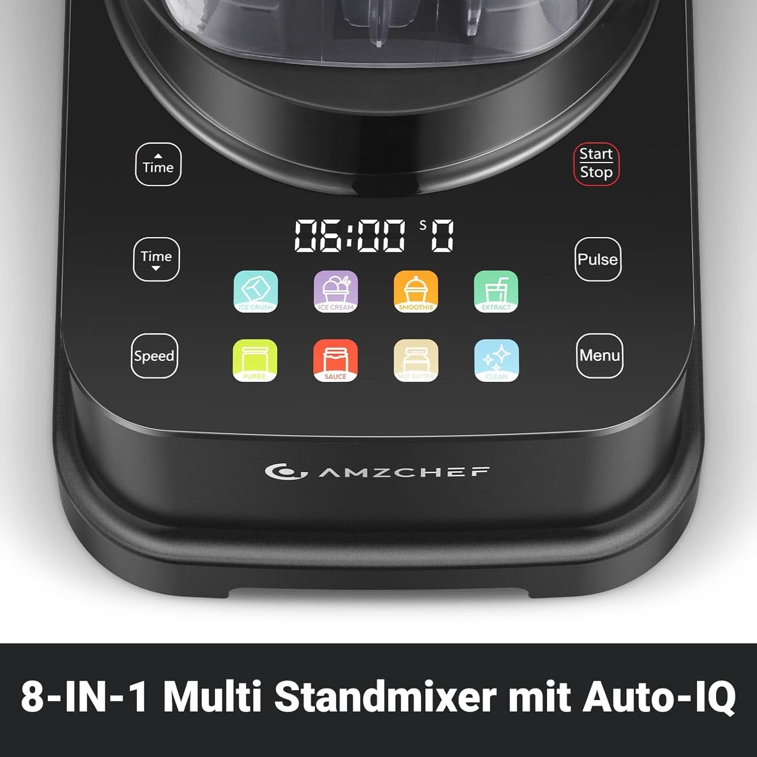 Frullatore AMZCHEF, 8 menu intelligenti e 10 velocità, touch screen LCD Kitchen Naty Shop