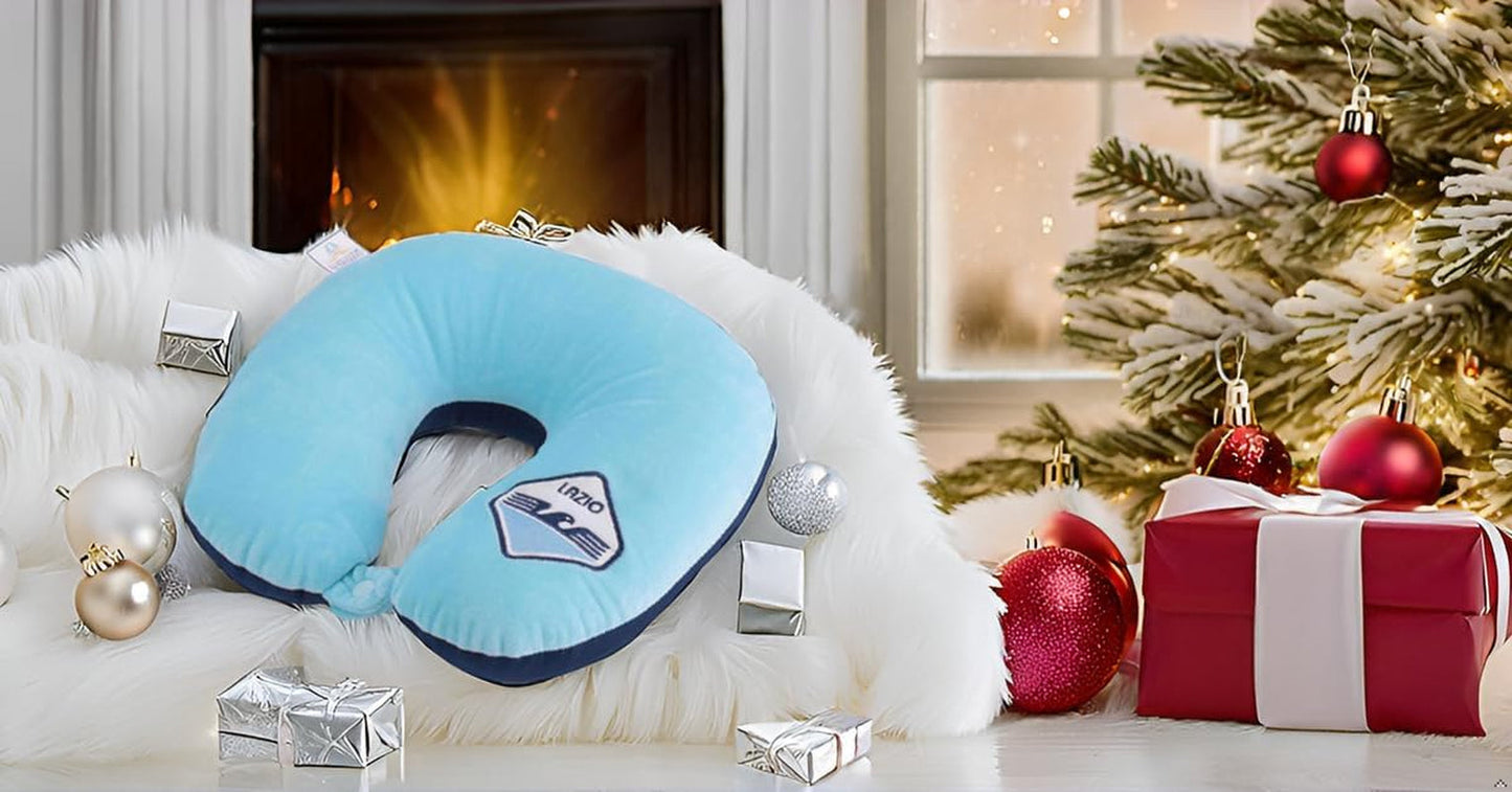 Only4Fan S.R.L. Cuscino cervicale SS Lazio, prodotto ufficiale Cuscini da viaggio Naty Shop