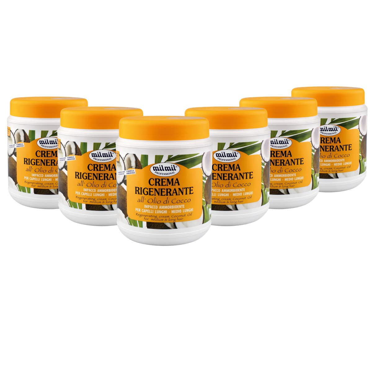 Mil Mil Crema Rigenerante Capelli Olio di Cocco - 6000 ml Maschera per capelli Naty Shop Titolo predefinito