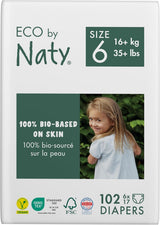 Pannolini Eco Eco by Naty Baby Eco Pannolini - pannolini biologici premium, ecologici, realizzati con materiali a base vegetale, ideali per la pelle sensibile del bambino (taglia 5 - 80 pezzi)