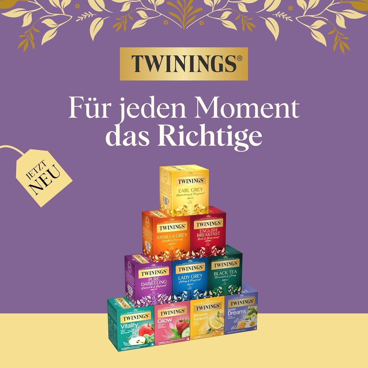 Twinings GLOW Tè verde all'aloe vera e ortica con biotina - Miscela di tisane per la cura naturale della pelle e dei capelli, confezione da 12 (10 bustine ciascuno)