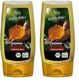 Biozentrale Miele di acacia biologico | 350 g Miele biologico di fiori di acacia bianca | Ideale da spalmare Miele biologico per il tè | Alternativa al miele di favo (confezione da 2)