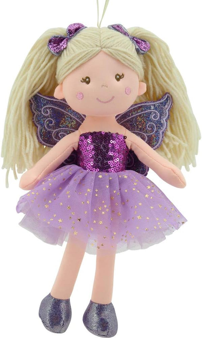 11766 Bambola di Stoffa Fata Peluche Principessa 30cm Viola