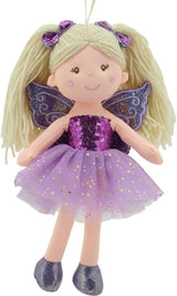 11766 Bambola di Stoffa Fata Peluche Principessa 30cm Viola