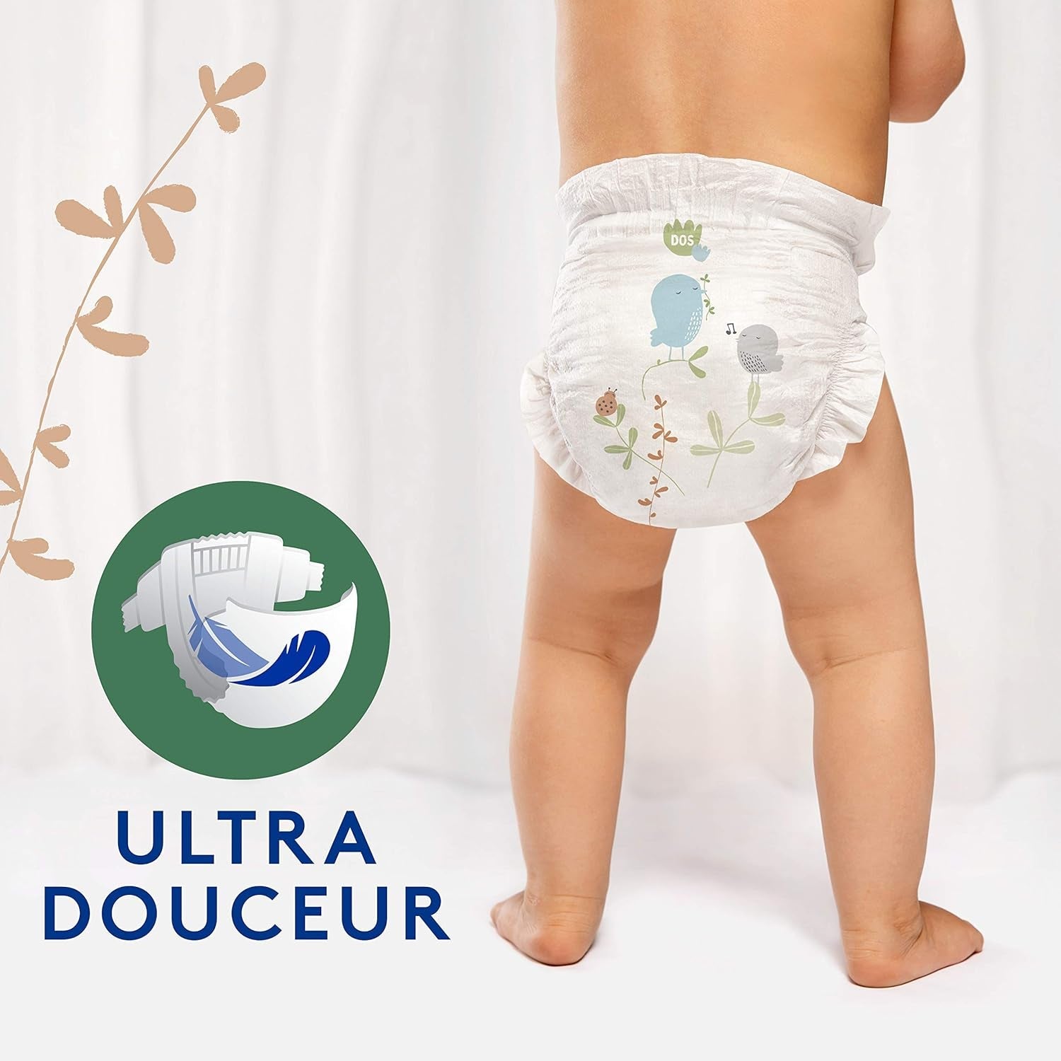 Douceur Naturelle – Pannolini taglia 3 (5-9 kg) Confezione da 1 mese – 172 pannolini