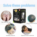Shampoo colorante per capelli neri istantaneo con ingredienti naturali, tintura per capelli neri semipermanente, facile da usare, a lunga durata, ingredienti naturali (10 pezzi, nero) Naty Shop Tinture per capelli