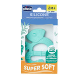 Lucertola per dentizione Chicco Soft&Clean, blu, 2M+