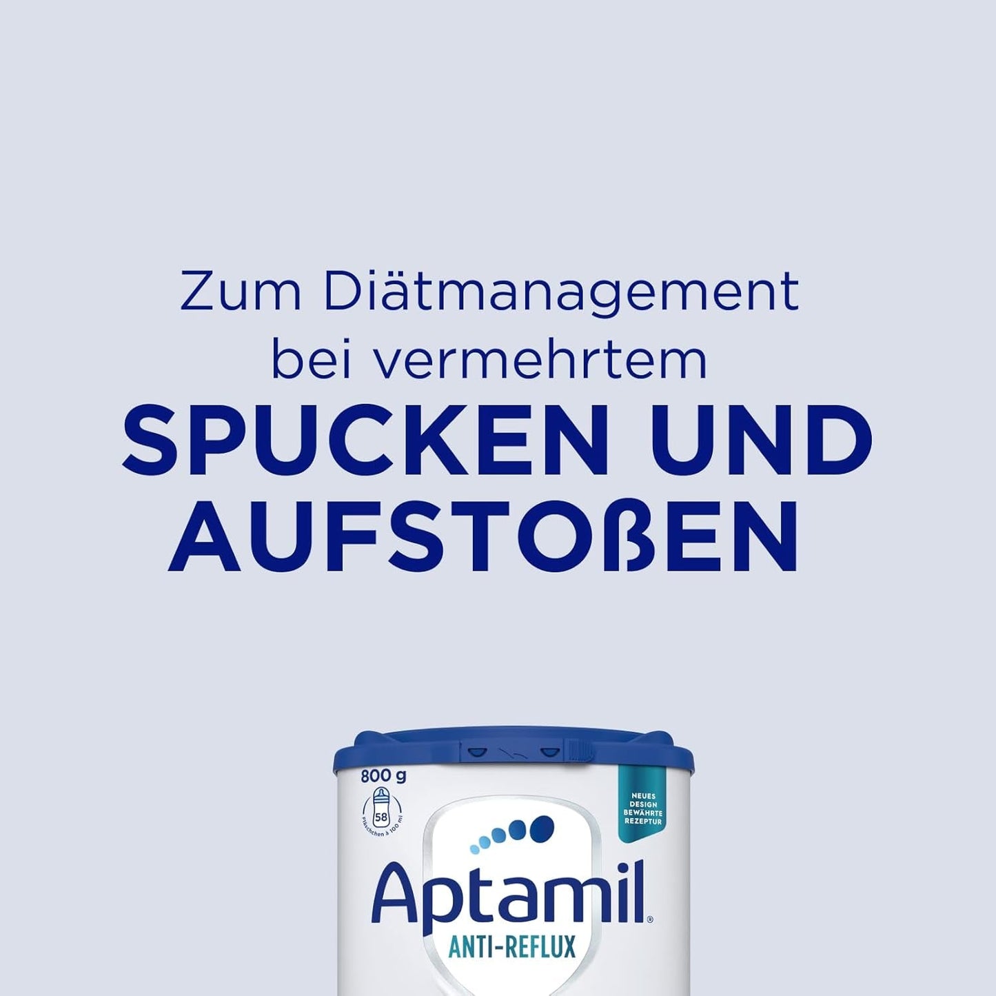Aptamil Anti-Reflusso - Formula completa dalla nascita Gestione alimentare Vomito e rigurgito Alimenti per bambini Latte in polvere 1 x 800 g