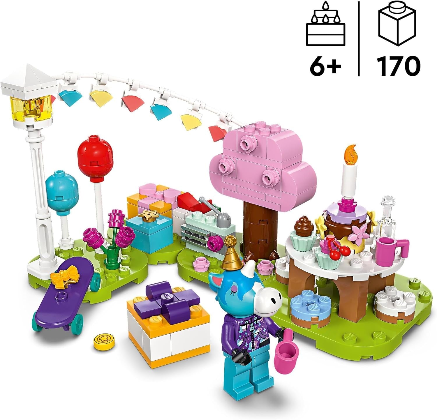 LEGO Animal Crossing Festa di compleanno di Jimmy Giocattolo creativo per bambini Videogioco Cavallo Set di animali Regalo per ragazze e ragazzi di 6 anni 77046 Set da costruzione Besuche den LEGO-Store