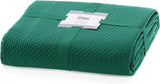 Ameliahome copriletto 200X220 Cm verde scuro copriletto due lati in rilievo Raso Opaco Carmen Letti e Coperte Besuche den AmeliaHome-Store