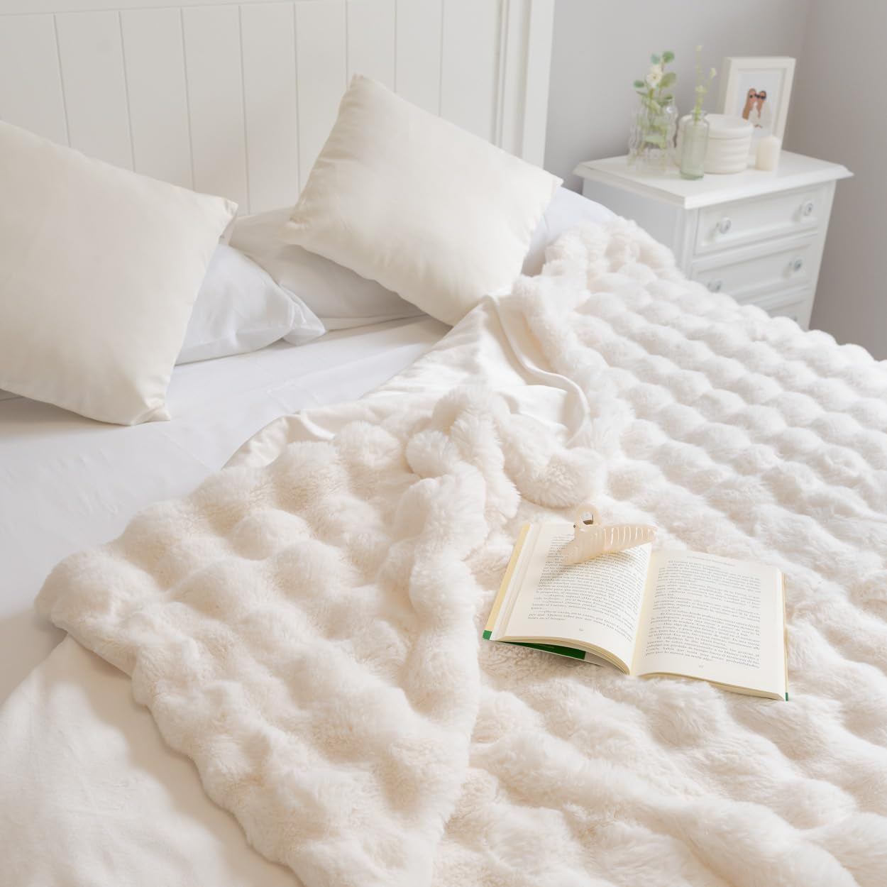 Flamingueo coperta accogliente - coperta termica, coperta ponderata, poliestere, coperta per divano, decorazione della stanza, coperta in pile, calore, letti, coperta, coperta invernale Letti e coperte Besuche den Flamingueo-Store