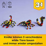 LEGO Creator 3In1 Animali selvatici: Ragno a sorpresa - giocattolo da ricostruire in uno scorpione o in un serpente - set da costruzione con 3 modelli - regalo per ragazzi e ragazze a partire da 7 anni 31159 Set da costruzione Besuche den LEGO-Store