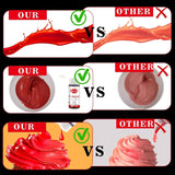 Colorante alimentare rosso, colorante alimentare concentrato da 26 g, colorante alimentare a base di olio, colorante alimentare concentrato senza zucchero, colorante alimentare liquido per cottura al forno - per burro di cacao, crema al burro