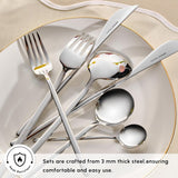 Karaca Focus Elegance, set posate 84 pezzi, 12 persone Kitchen Naty Shop