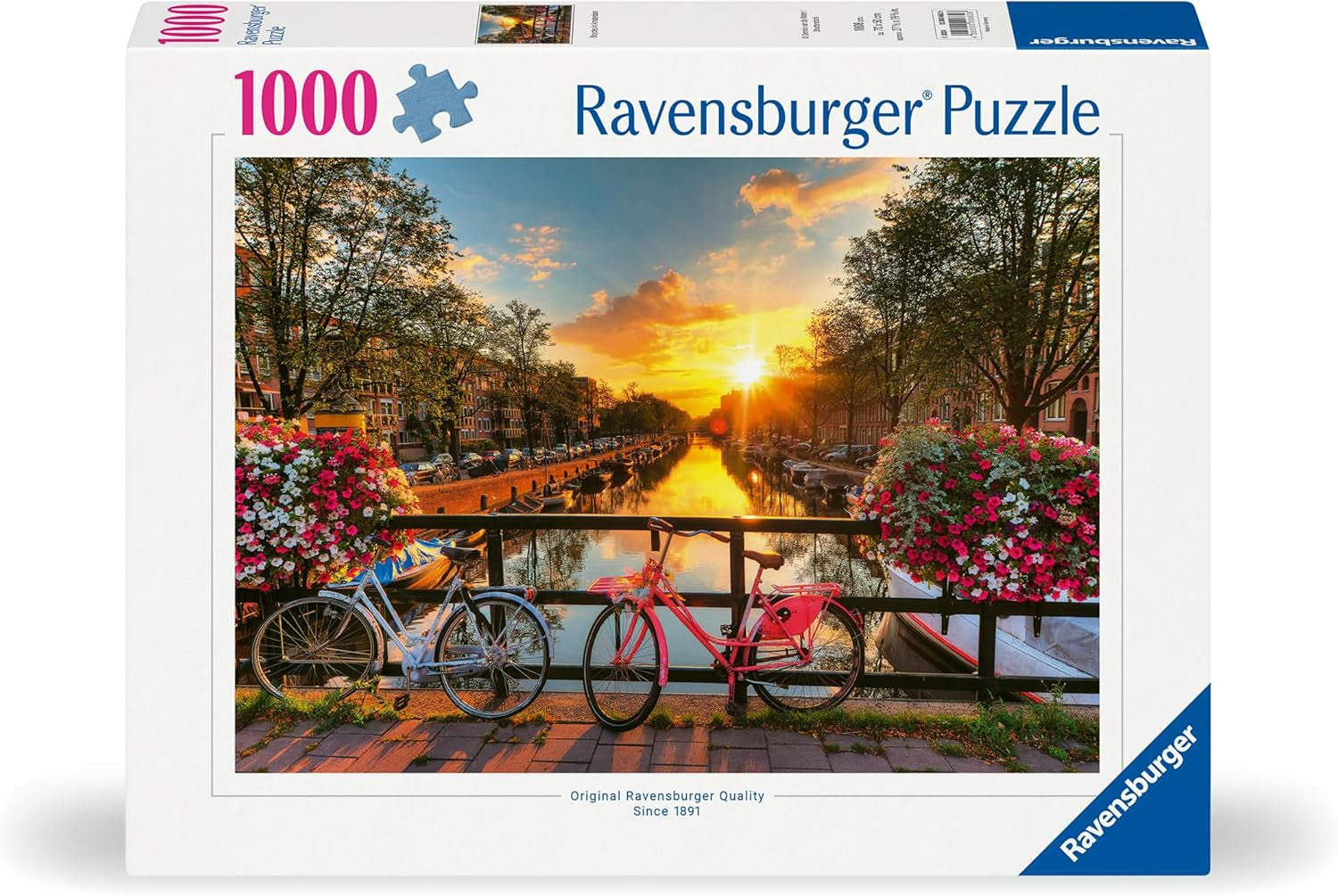 Ravensburger Puzzle 12000662 Biciclette ad Amsterdam da 1000 pezzi - Puzzle colorato per adulti e bambini nella comprovata qualità Ravensburger Puzzle Naty Shop