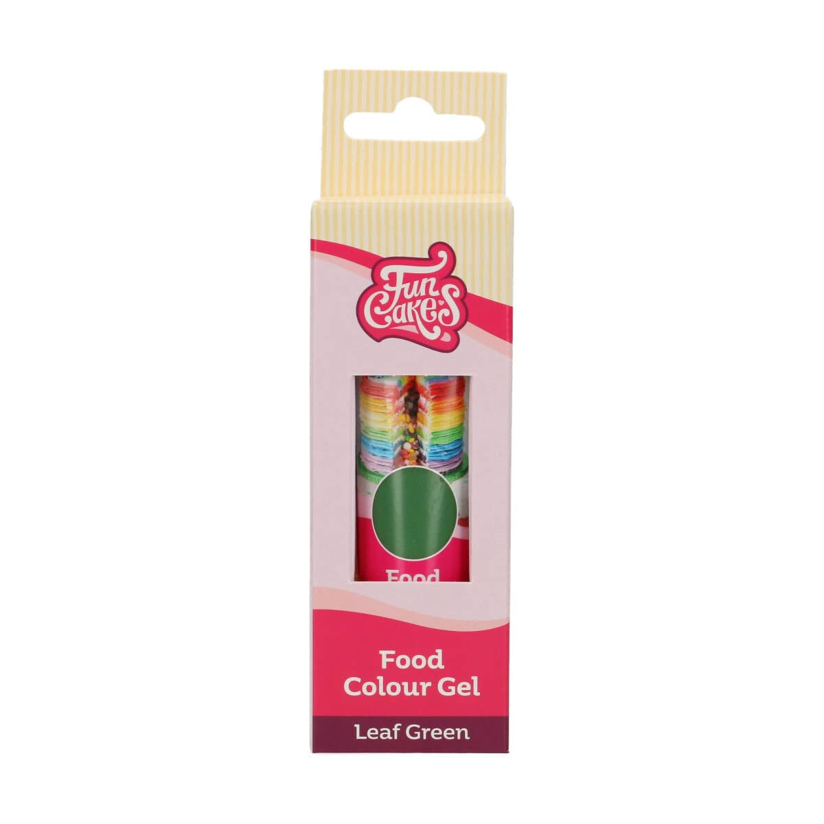 Colorante alimentare Funcakes Green Leaf: colorante alimentare altamente concentrato per pasta, panna, fondente e marzapane. Dosaggio facile. Una sola goccia per creare colori vivaci. Halal. 30 g.