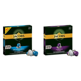 Jacobs Kaffeekapseln Lungo Decaffeinato- Intensität 6, 10er Pack, 10 x 20 Getränke & Kaffeekapseln Lungo Intenso, Intensität 8 von 12, 200 Nespresso®* compatibile Kapseln, 10 x 20 Getränke